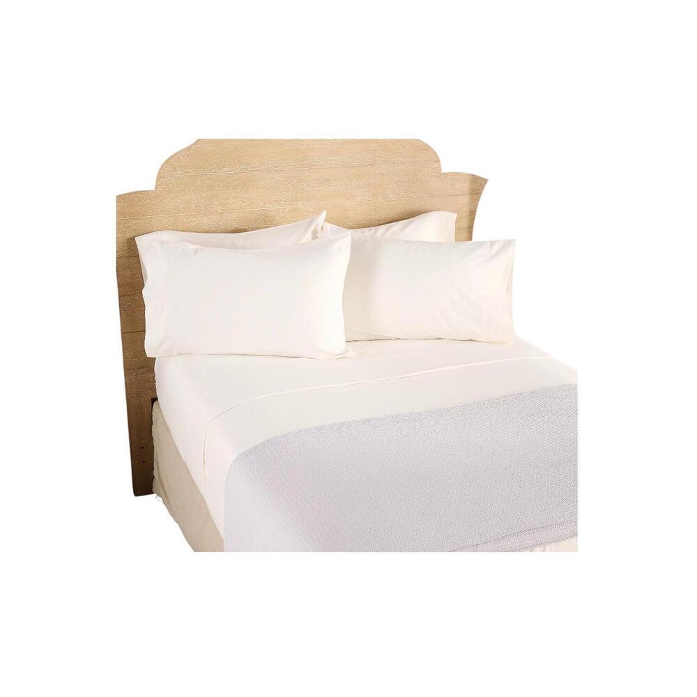 Home Reflections Flannel Sheet Set w/ Extra Cases White